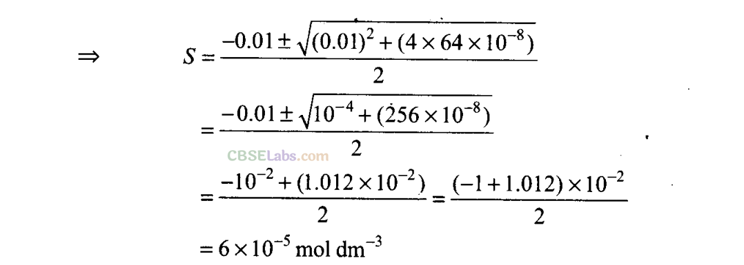 Chemical Equilibrium Numericals Class 11 NCERT