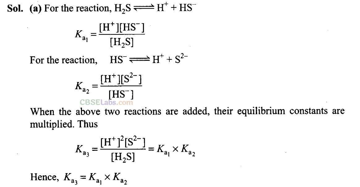 Numericals On Chemical Equilibrium Class 11 NCERT
