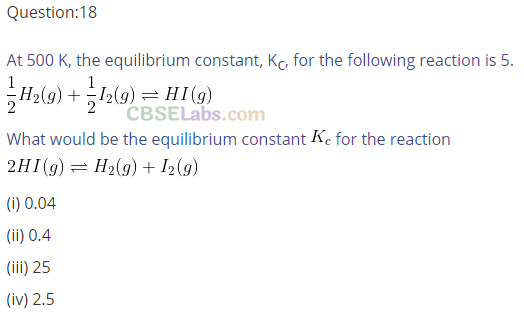 Numericals On Equilibrium Class 11 NCERT