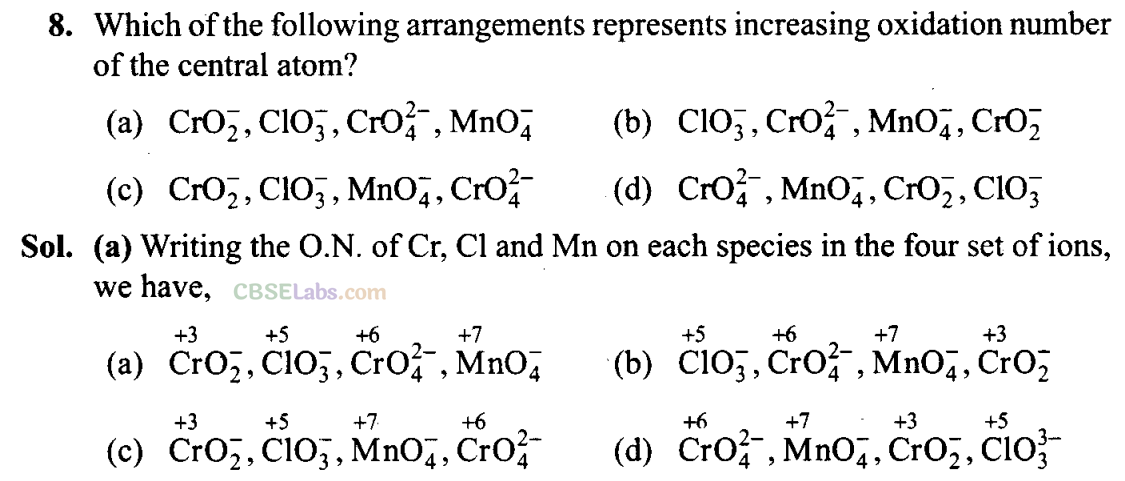 NCERT Exemplar Class 11 Chemistry Chapter 8 Redox Reactions-3