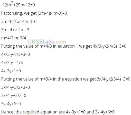 NCERT Exemplar Class 11 Maths Chapter 10 Straight Lines-18