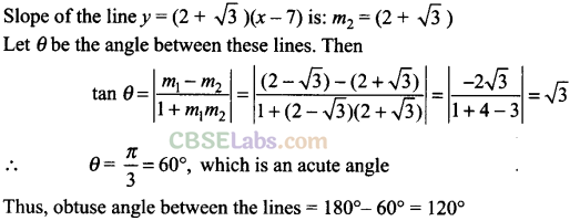 NCERT Exemplar Class 11 Maths Straight Line