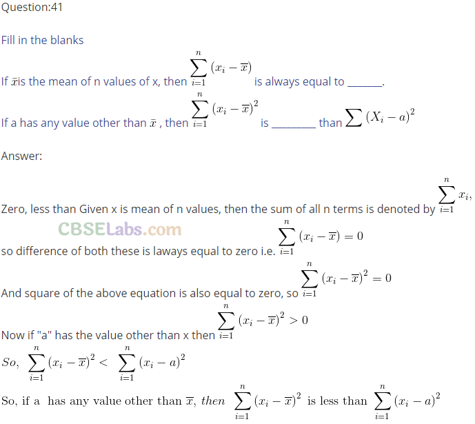 NCERT Exemplar Class 11 Maths Chapter 15 Statistics-61