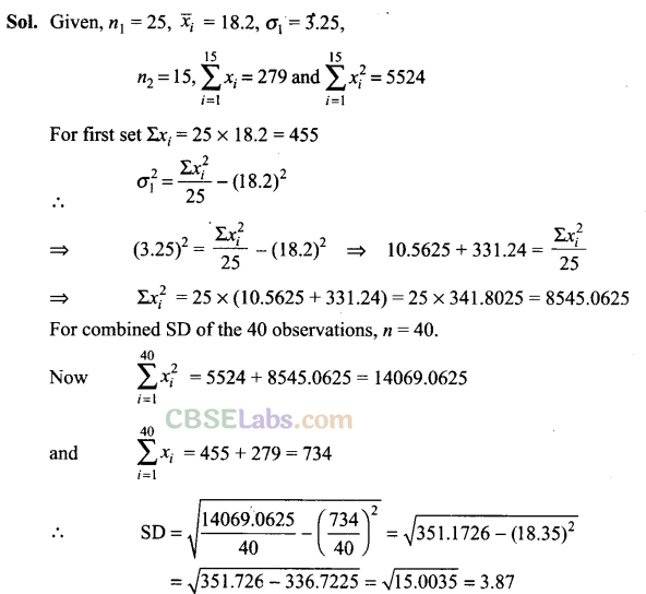 NCERT Exemplar Class 11 Maths Chapter 15 Statistics-7
