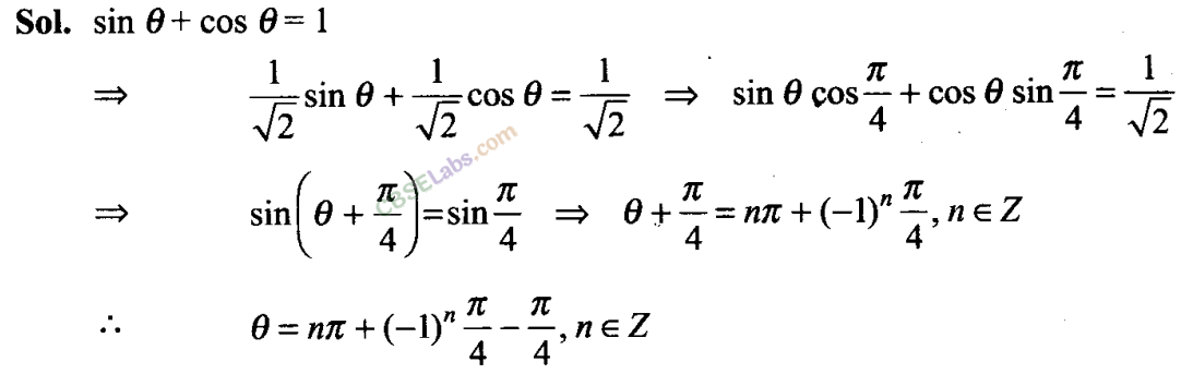 Important Questions Of Trigonometric Functions Class 11