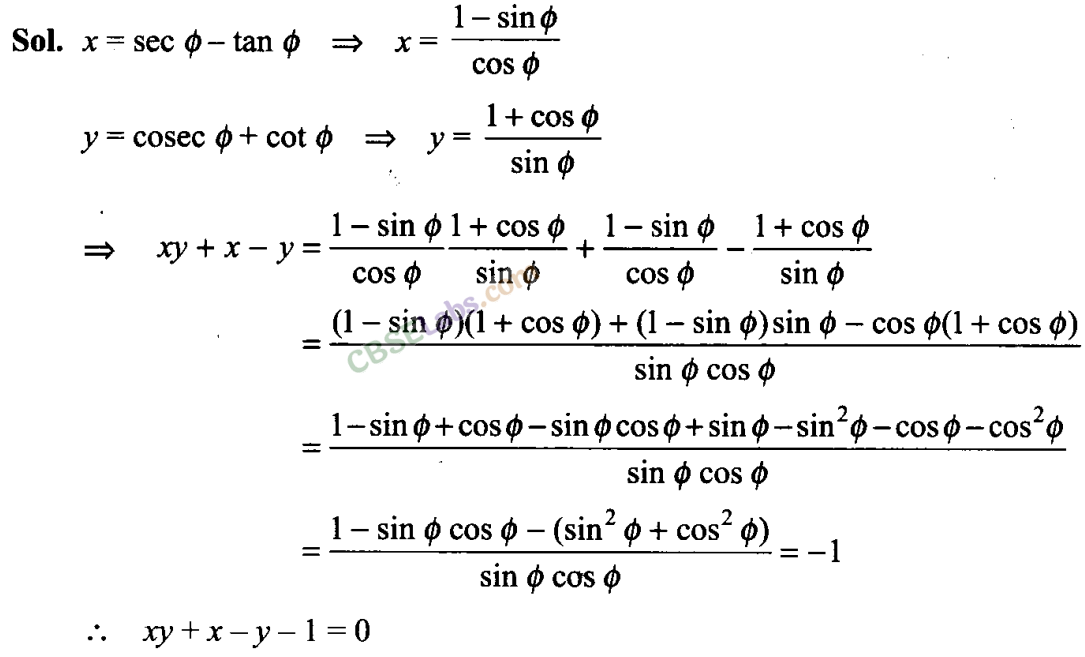 NCERT Exemplar Class 11 Maths Chapter 3 Trigonometric Functions