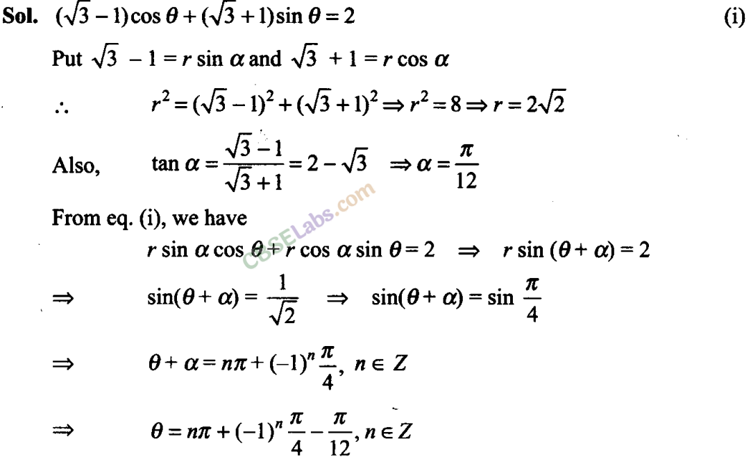 NCERT Exemplar Class 11 Maths Chapter 3 Trigonometric Functions-7