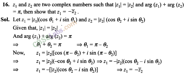NCERT Exemplar Class 11 Maths Chapter 5 Complex Numbers and Quadratic Equations-12