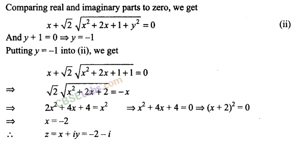 NCERT Exemplar Class 11 Maths Chapter 5 Complex Numbers and Quadratic Equations-21