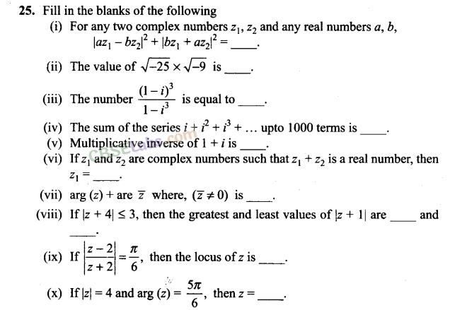 NCERT Exemplar Class 11 Maths Chapter 5 Complex Numbers and Quadratic Equations-23