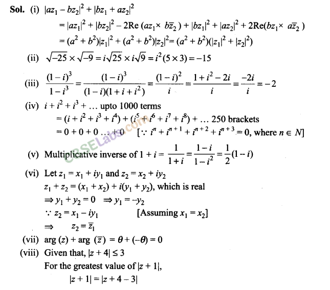 NCERT Exemplar Class 11 Maths Chapter 5 Complex Numbers and Quadratic Equations-24