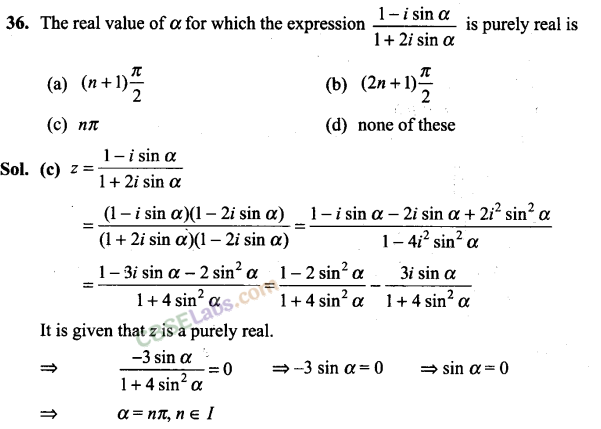 NCERT Exemplar Class 11 Maths Chapter 5 Complex Numbers and Quadratic Equations-46