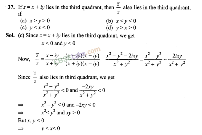 NCERT Exemplar Class 11 Maths Chapter 5 Complex Numbers and Quadratic Equations-47