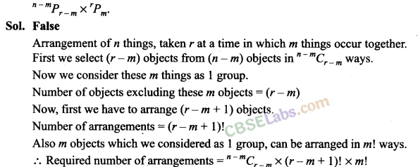 Permutations And Combinations Important Questions NCERT