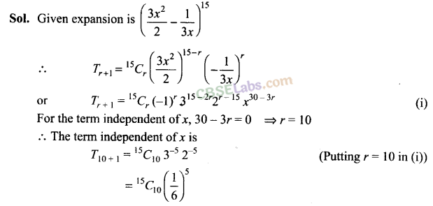 NCERT Exemplar Class 11 Maths Chapter 8 Binomial Theorem