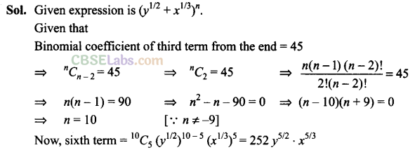NCERT Exemplar Class 11 Maths Chapter 8 Binomial Theorem-10