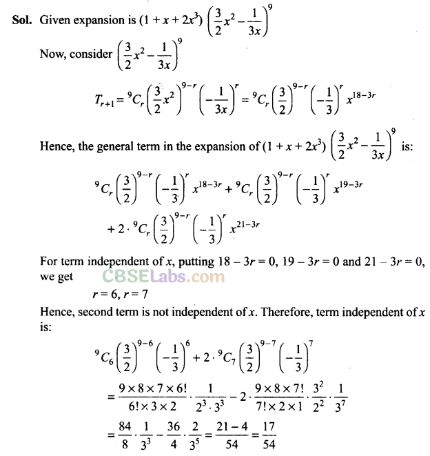 NCERT Exemplar Class 11 Maths Chapter 8 Binomial Theorem-21