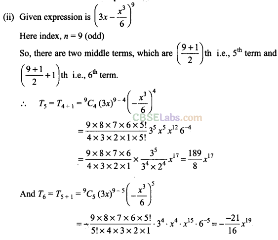 NCERT Exemplar Class 11 Maths Chapter 8 Binomial Theorem-7