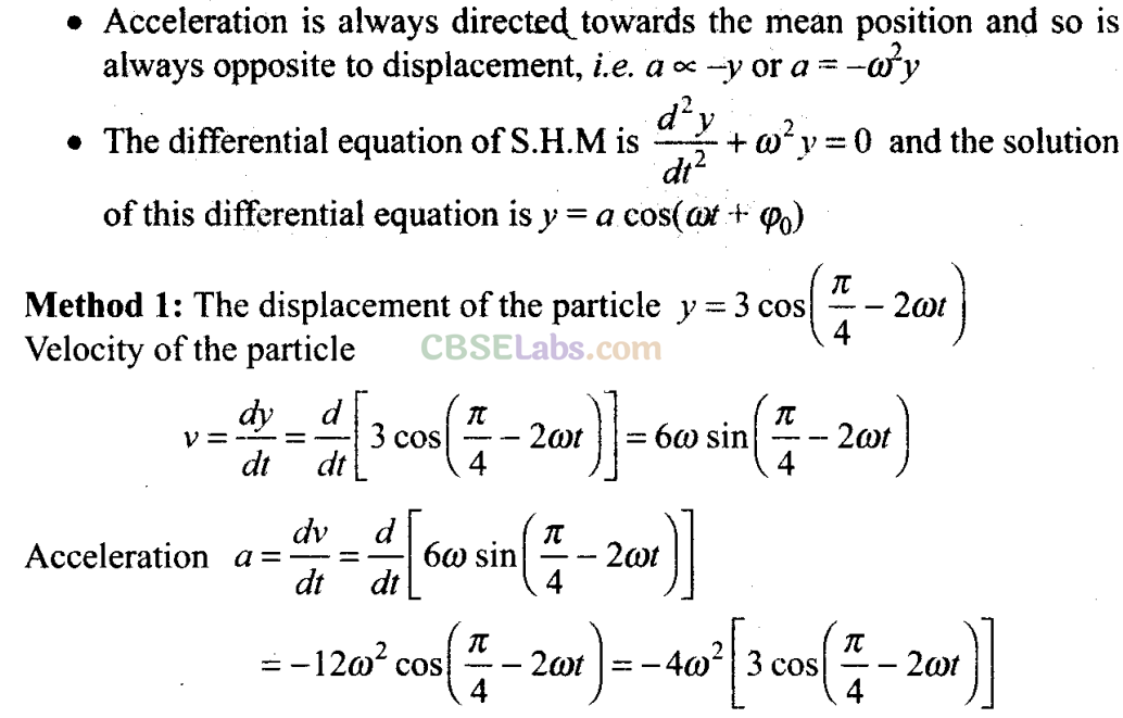 NCERT Exemplar Class 11 Physics Chapter 13 Oscillations-1