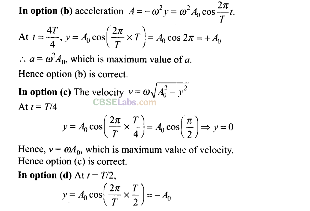 NCERT Exemplar Class 11 Physics Chapter 13 Oscillations-28