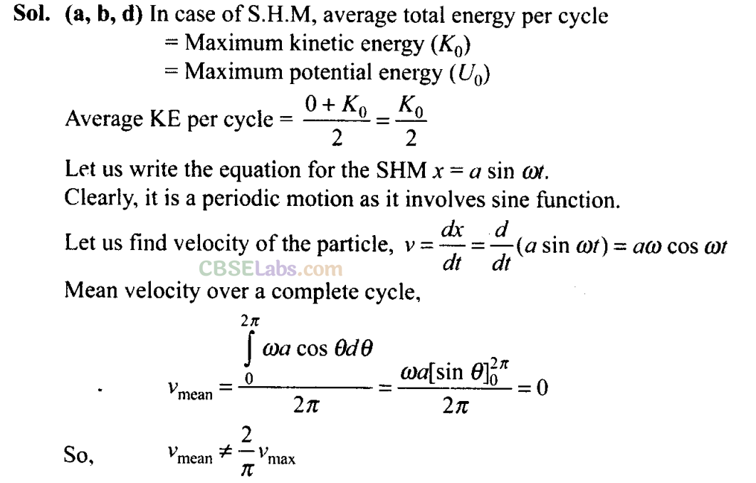 NCERT Exemplar Class 11 Physics Chapter 13 Oscillations-29