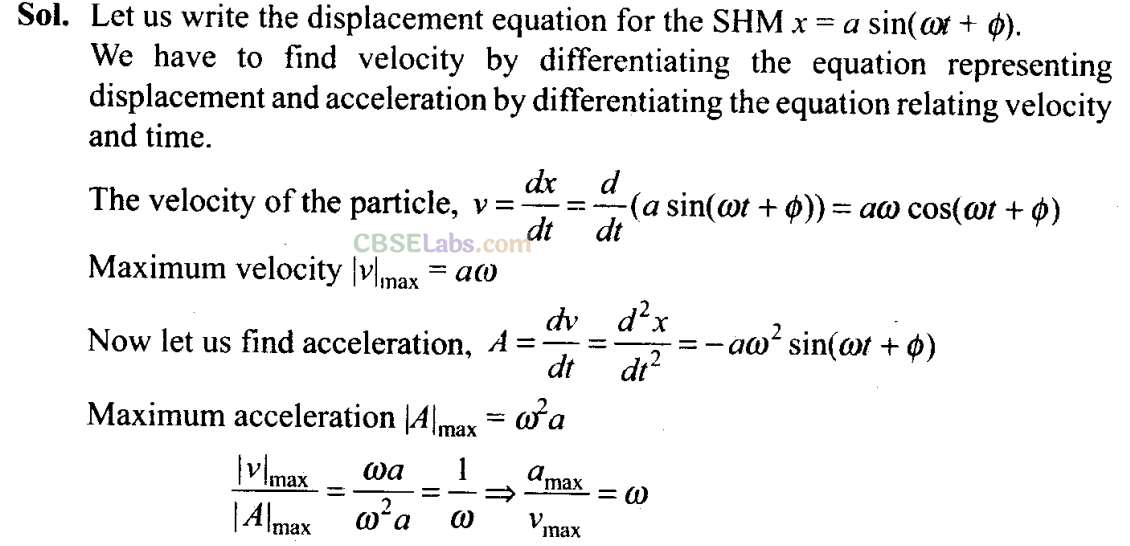 NCERT Exemplar Class 11 Physics Chapter 13 Oscillations-37