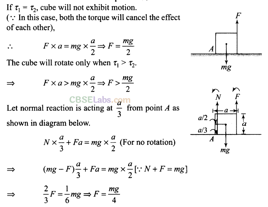 NCERT Exemplar Class 11 Physics Chapter 6 System of Particles and Rotational Motion-23