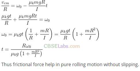 NCERT Exemplar Class 11 Physics Chapter 6 System of Particles and Rotational Motion-38