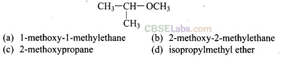 Alcohols Phenols And Ethers Exemplar Solutions Class 12