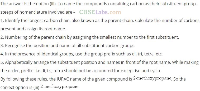 NCERT Exemplar Class 12 Alcohols Phenols And Ethers