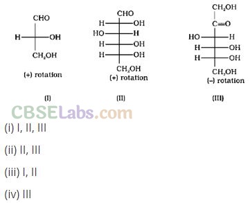 Biomolecules NCERT Exemplar Class 12
