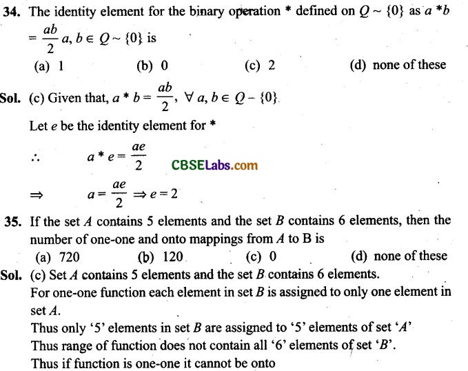 NCERT Exemplar Class 12 Maths Chapter 1 Relations and Functions-1