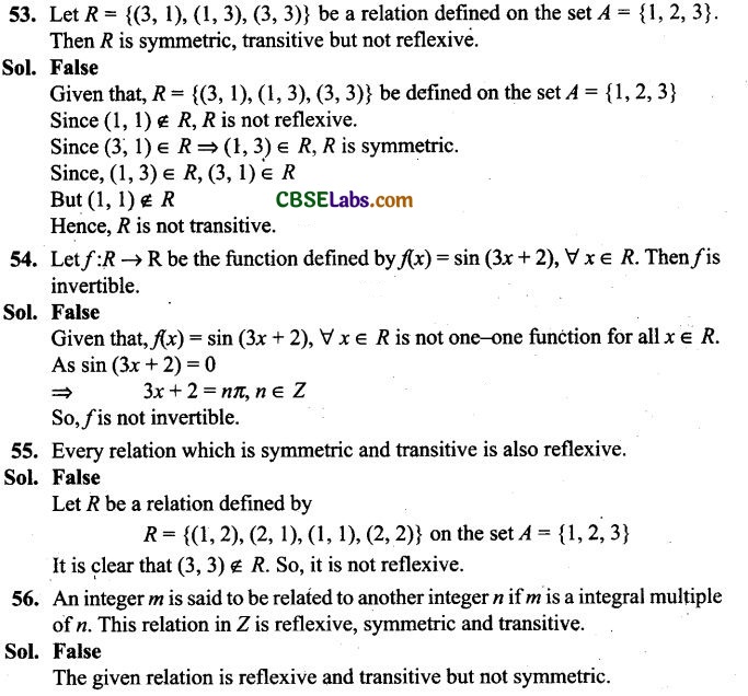 NCERT Exemplar Class 12 Maths Chapter 1 Relations and Functions-12