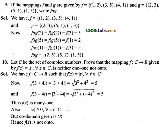 NCERT Exemplar Class 12 Maths Solutions Relations And Functions