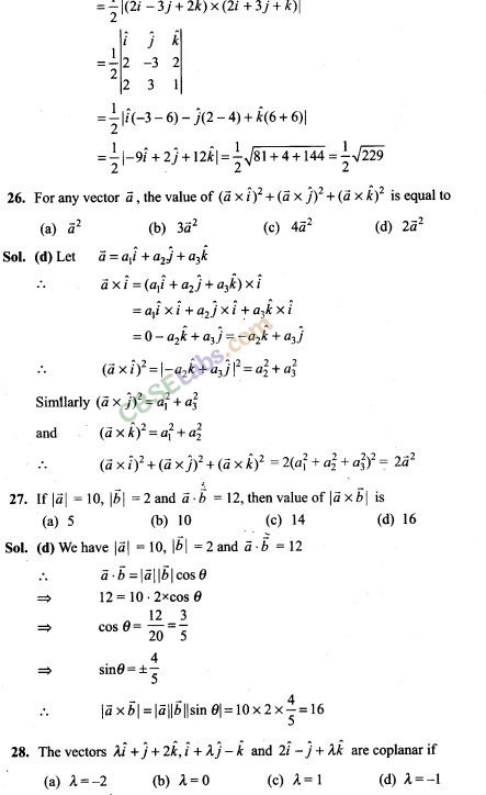 NCERT Exemplar Class 12 Maths Chapter 10 Vector Algebra-19