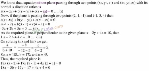 NCERT Exemplar Class 12 Maths Chapter 11 Three Dimensional Geometry-16
