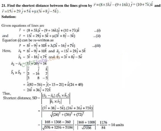 NCERT Exemplar Class 12 Maths Chapter 11 Three Dimensional Geometry-16