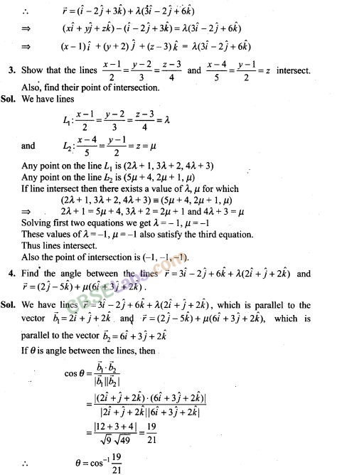 NCERT Exemplar Class 12 Maths Chapter 11 Three Dimensional Geometry-2