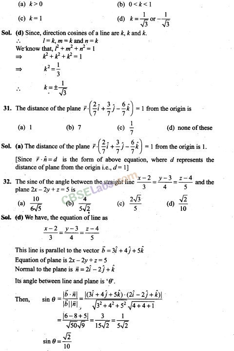 NCERT Exemplar Class 12 Maths Chapter 11 Three Dimensional Geometry-25