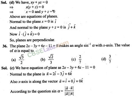 NCERT Exemplar Class 12 Maths Chapter 11 Three Dimensional Geometry-27