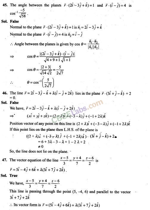 NCERT Exemplar Class 12 Maths Chapter 11 Three Dimensional Geometry-30
