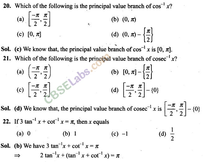 NCERT Exemplar Class 12 Maths Chapter 2 Inverse Trigonometric Functions-4