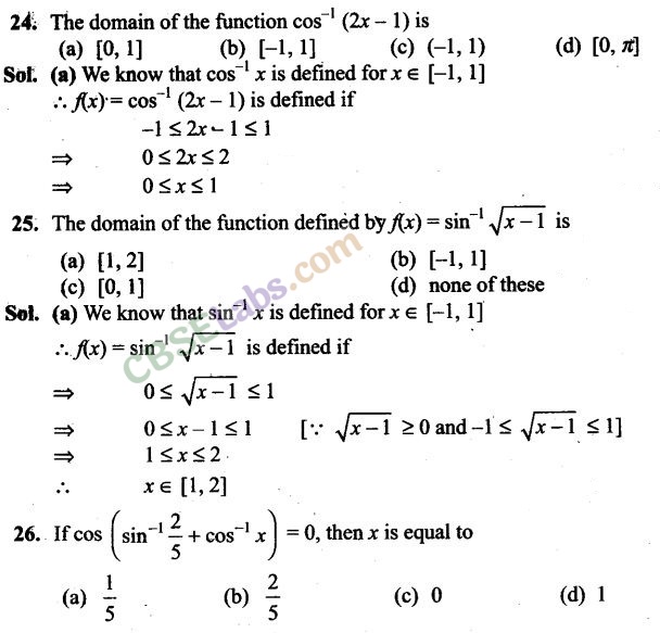 NCERT Exemplar Class 12 Maths Chapter 2 Inverse Trigonometric Functions-6