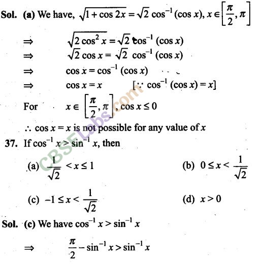 NCERT Exemplar Class 12 Maths Chapter 2 Inverse Trigonometric Functions-14