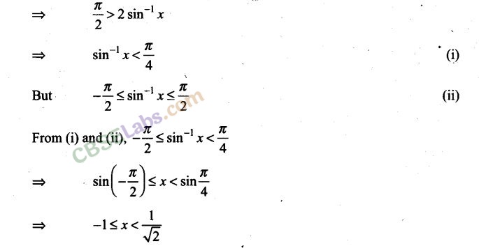 NCERT Exemplar Class 12 Maths Chapter 2 Inverse Trigonometric Functions-15