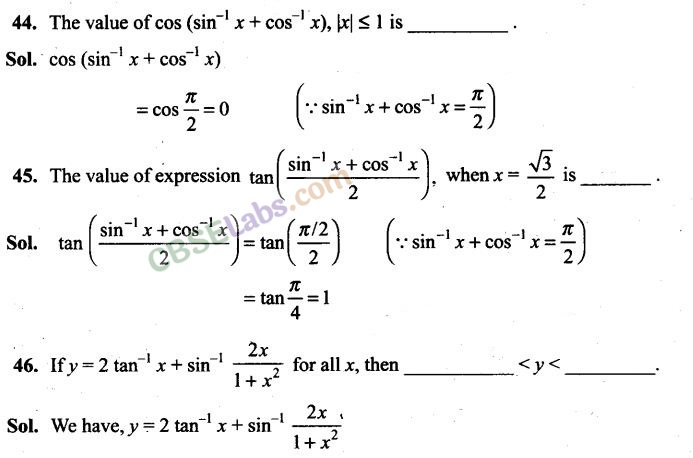 NCERT Exemplar Class 12 Maths Chapter 2 Inverse Trigonometric Functions-17