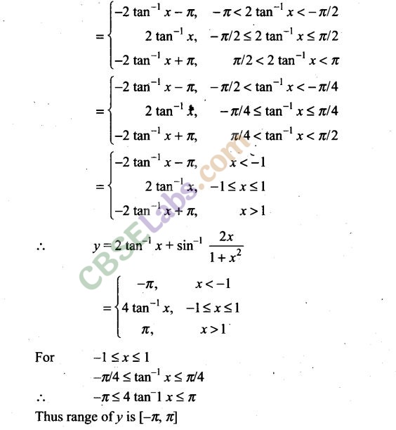 NCERT Exemplar Class 12 Maths Chapter 2 Inverse Trigonometric Functions-19