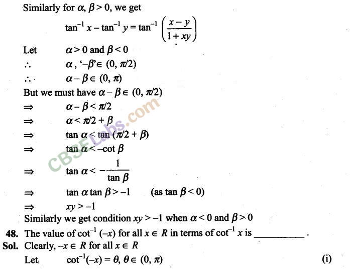 NCERT Exemplar Class 12 Maths Chapter 2 Inverse Trigonometric Functions-21