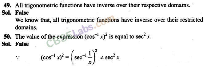 NCERT Exemplar Class 12 Maths Chapter 2 Inverse Trigonometric Functions-23