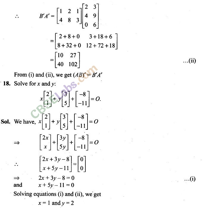 Example 5 Matrices Class 12